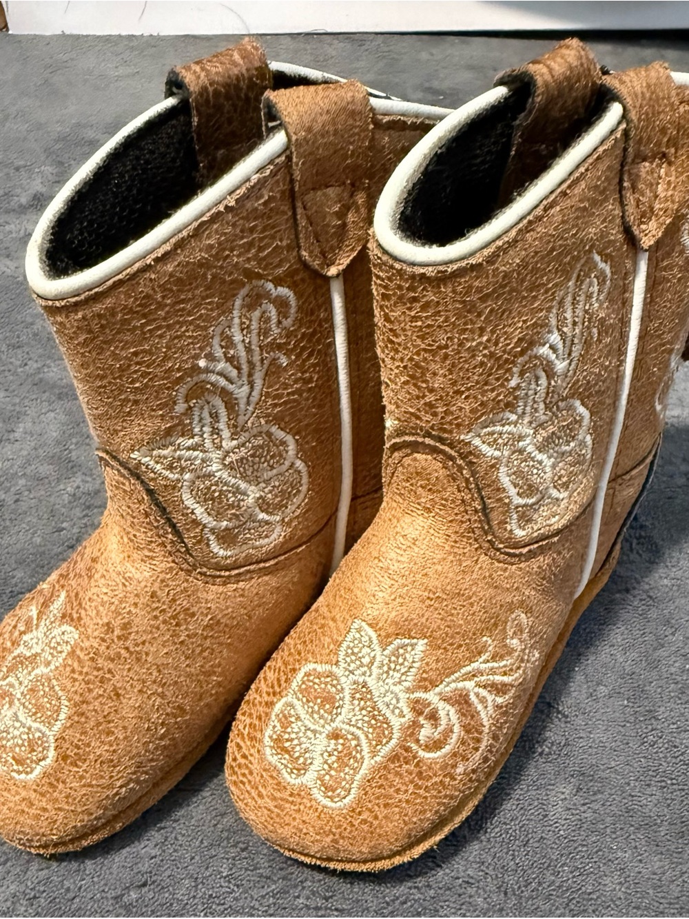 Infant Size 3 Brown Embroidered Cowgirl Boots - Boot Barn